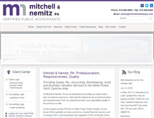 Tablet Screenshot of mitchellnemitzcpa.com